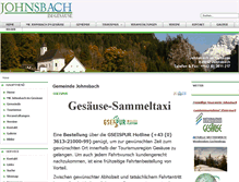 Tablet Screenshot of johnsbach.at